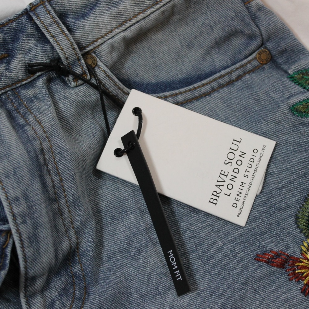 Brave Soul Skinny Jeans with Embroidered Detail